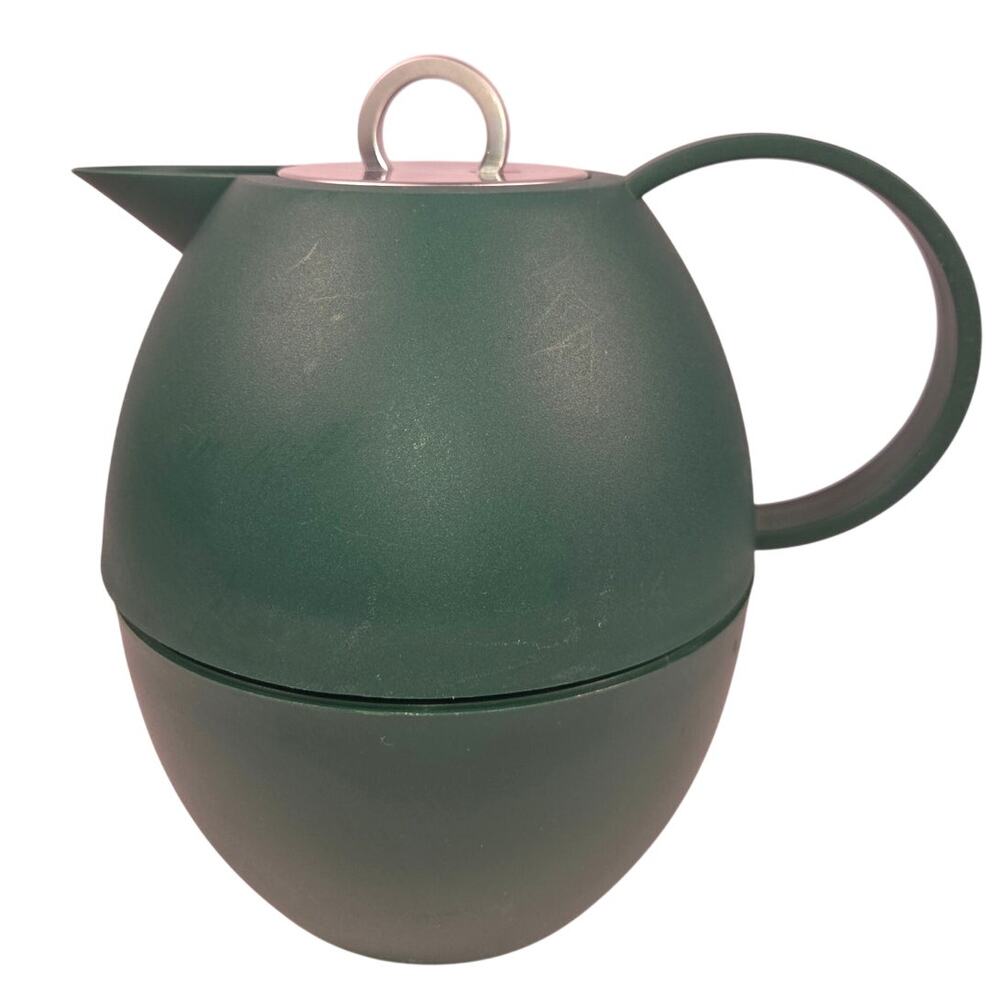 Villeroy & Boch Play Postmodern Thermal Carafe Thermos Green 1980s Vintage